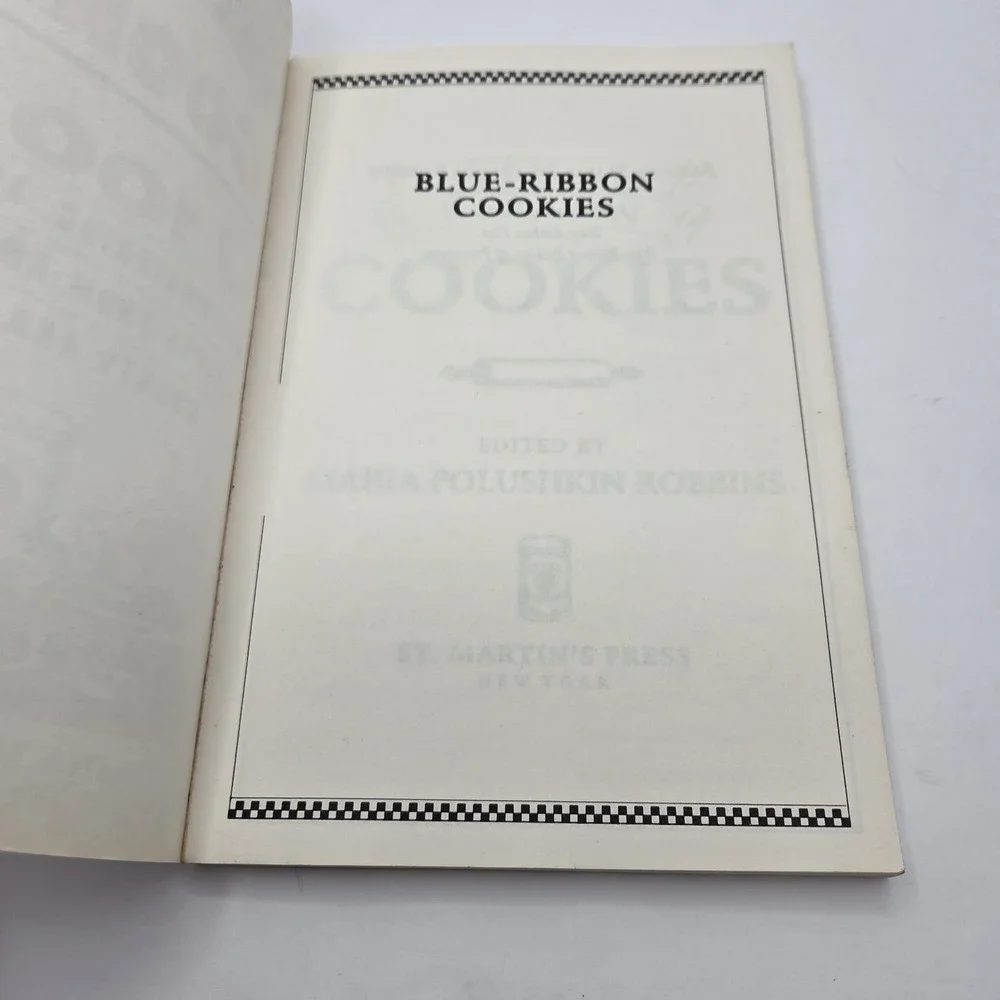 Vintage 1988 Blue Ribbon Cookies by Maria Polushkin Robbins Cookbook Cook Book